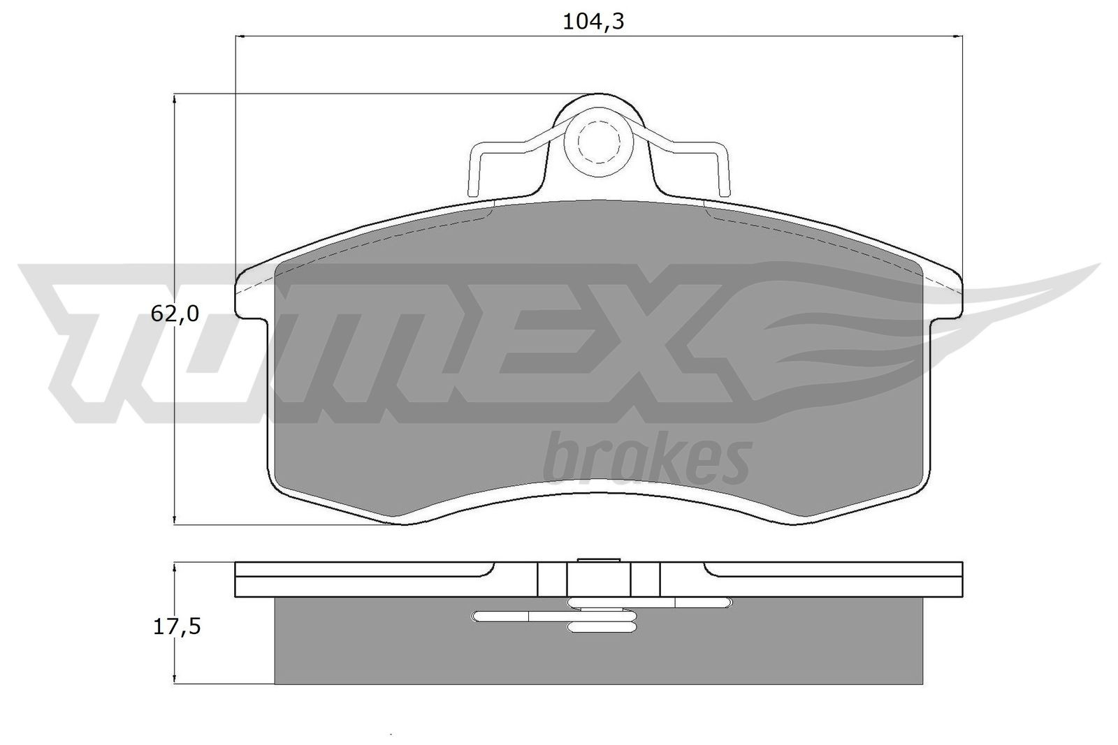 TOMEX Brakes Bremsbelagsatz, Scheibenbremse